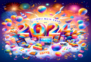 Happy New Year, 2024! May You Be Healthy And Successful In The New Year!